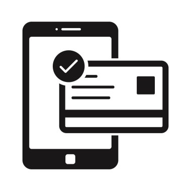 Kart ödeme Glyph vektör simgesi kolayca düzenleyebilirsiniz