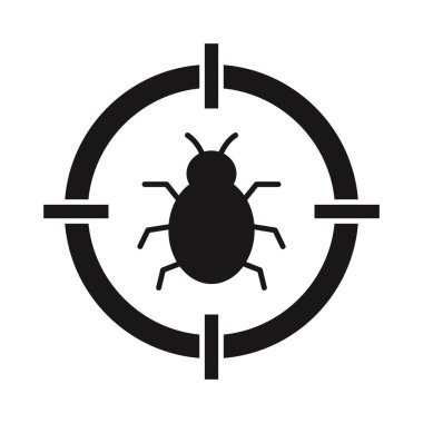 Hata hedefi Glyph vektör simgesi kolayca düzenlenebilir ya da düzenlenebilir