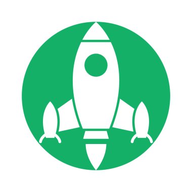 Roket fırlatma Glyph Arkaplan vektör simgesi kolayca düzenleyebilir ya da değiştirebilir