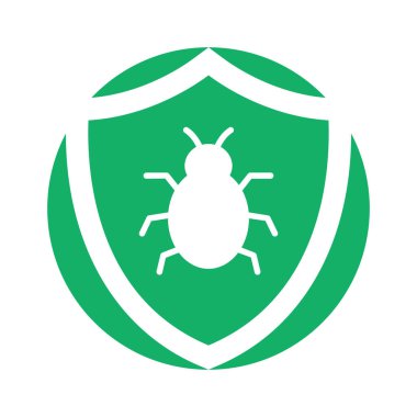 Antivirüs Glyph Arkaplan vektör simgesi kolayca düzenleyebilir ya da değiştirebilir