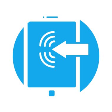 Veri iletişimi Glyph Arkaplan vektör simgesi kolayca düzenleyebilir ya da değiştirebilir