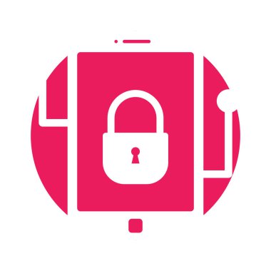 Siber Güvenlik Kabartma Arkaplan vektör simgesi kolayca düzenleyebilir ya da değiştirebilir