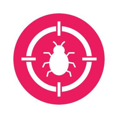  Hata hedefi, Glyph Arkaplan vektör simgesi kolayca düzenlenebilir ya da değiştirilebilir