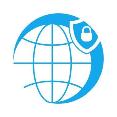 Kolayca değiştirebilen veya düzenleyebilen siber güvenlik Glyph Arkaplan vektör simgesi