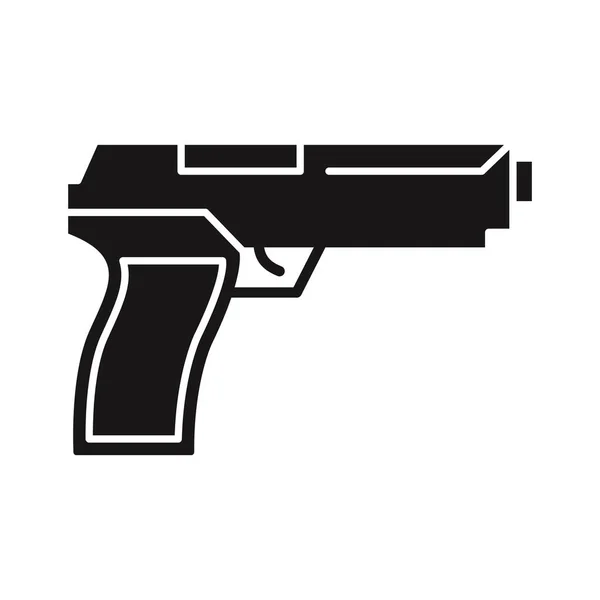 Gun Glyph Icona Vettoriale Che Può Facilmente Modificare Modificare — Vettoriale Stock