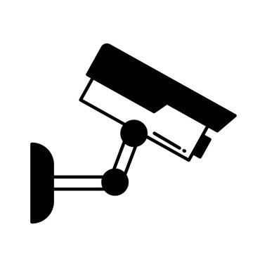  Cctv Yarı Glyph vektör simgesi Kolayca düzenleyebilen ya da değiştirebilen