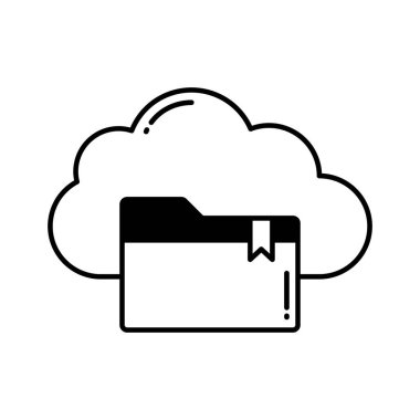 Yedekleme dizini Yarı Glyph vektör simgesi kolayca düzenleyebilir ya da düzenleyebilir