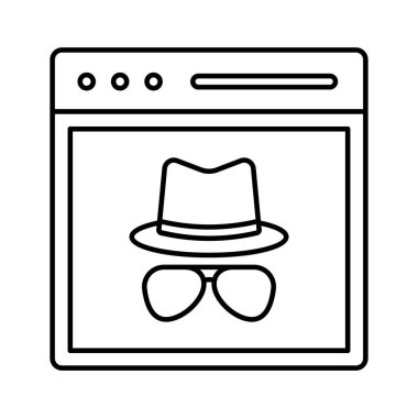 Kolayca değiştirilebilen veya düzenlenebilen bilgisayar hack Çizgisi vektör simgesi