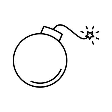 Kolayca düzenleyebilen veya düzenleyebilen Bomba Satırı vektör simgesi