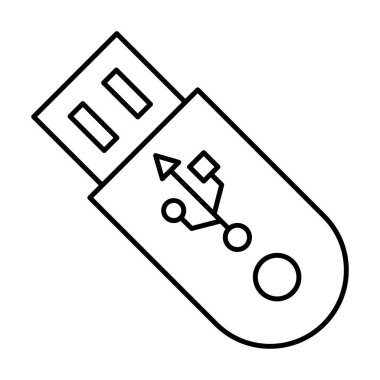 Veri depolama Çizgisi vektör simgesi kolayca düzenleyebilirsiniz