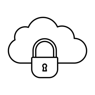  Bulut hesaplama çizgisi vektör simgesi kolayca düzenlenebilir ya da değiştirilebilir