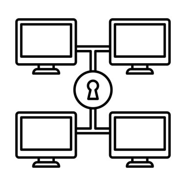 Erişilen ağ çizgisi vektör simgesi kolayca değiştirilebilir ya da düzenlenebilir