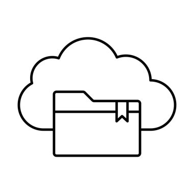 Kolayca düzenleyebilen ya da düzenleyebilen yedekleme dizini vektör simgesi