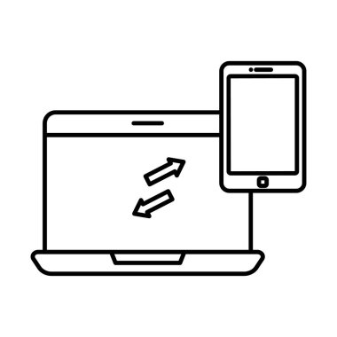  Bağlı aygıtlar Satır vektör simgesi kolayca düzenleyebilir ya da değiştirebilir