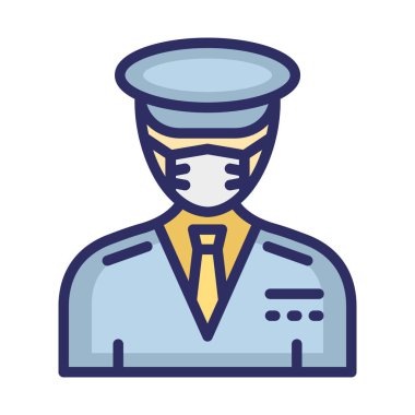 Sürücü Maskesi Taşıyıcı Simgesi Kolayca değiştirilebilir veya düzenlenebilir