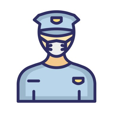 Sürücü Maskesi Taşıyıcı Simgesi Kolayca değiştirilebilir veya düzenlenebilir