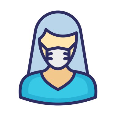 Çapa Takma Maskesi Vektör Simgesi Kolayca düzenleyebilen