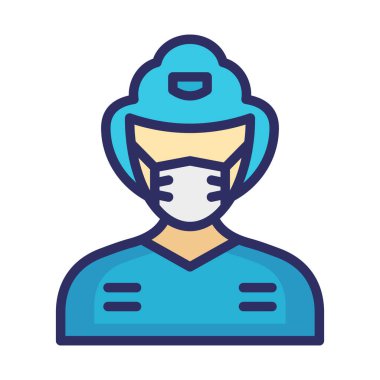 Kraliçe Muhafız Maskesi Vektör Simgesi Takıyor. Bu simge kolayca değiştirilebilir ya da düzenlenebilir