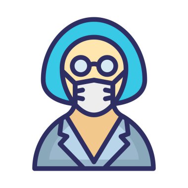 Hizmetçi Maskesi Taşıyıcı Simgesi Kolayca düzenleyebilen