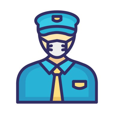 Sürücü Maskesi Taşıyıcı Simgesi Kolayca değiştirilebilir veya düzenlenebilir