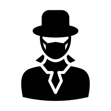 Kolayca düzenleyebilen ve düzenleyebilen Casus Maske Vektör Simgesi