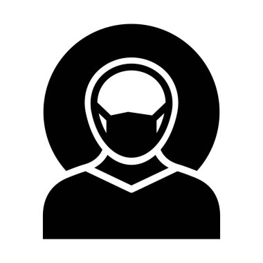 Kolayca değiştirebilen ya da düzenleyebilen Maske Vektör Simgesi Giyme