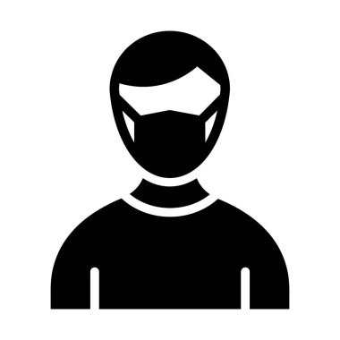 Çocuk maskeli Vektör Simgesi Kolayca değiştirebilir ya da düzenleyebilir