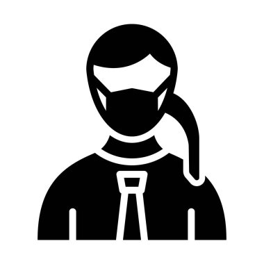 Kolayca değiştirebilen veya düzenleyebilen Maskeli Vektör Simgesi