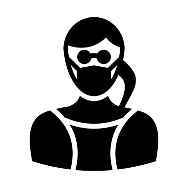 Kolayca değiştirebilen veya düzenleyebilen Maskeli Vektör Simgesi