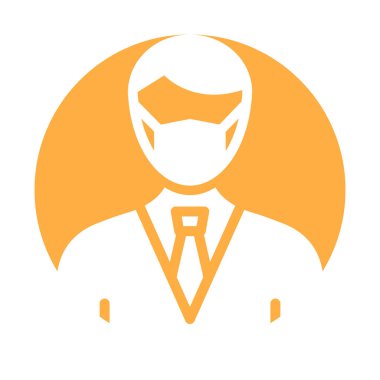 Patron Maskeli Vektör Simgesi Kolayca düzenleyebilen