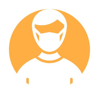 Çocuk maskeli Vektör Simgesi Kolayca değiştirebilir ya da düzenleyebilir