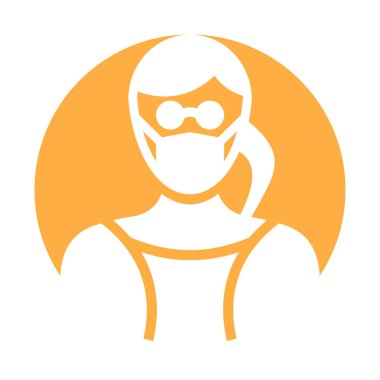 Kolayca değiştirebilen veya düzenleyebilen Maskeli Vektör Simgesi