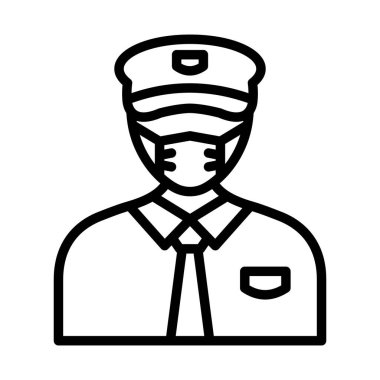 Sürücü Maskesi Taşıyıcı Simgesi Kolayca değiştirilebilir veya düzenlenebilir