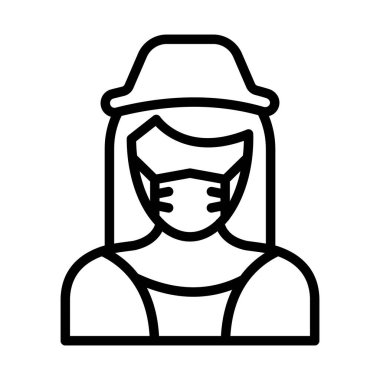 Hizmetçi Maskesi Taşıyıcı Simgesi Kolayca düzenleyebilen