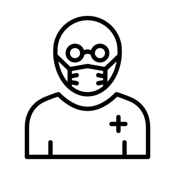 Hacker Tragen Maske Vector Icon Das Leicht Modifizieren Oder Bearbeiten — Stockvektor