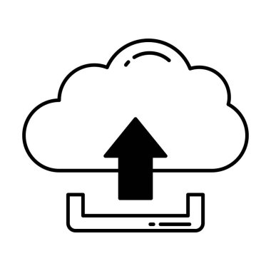 Kolayca düzenleyebilen ya da düzenleyebilen bulut hesap vektörü simgesi