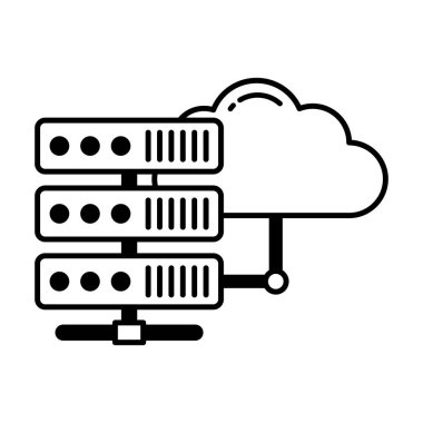 Kolayca değiştirebilen ya da düzenleyebilen büyük veri vektörü simgesi