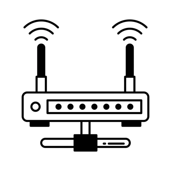 Conexión Internet Icono Del Vector Que Puede Modificar Editar Fácilmente — Archivo Imágenes Vectoriales