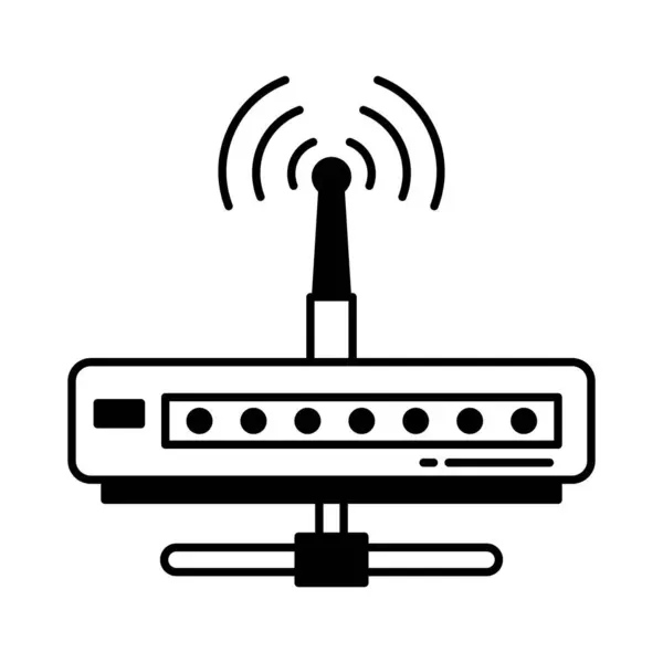 Internet Router Vector Icon Οποίο Μπορεί Εύκολα Τροποποιήσει Επεξεργαστεί — Διανυσματικό Αρχείο