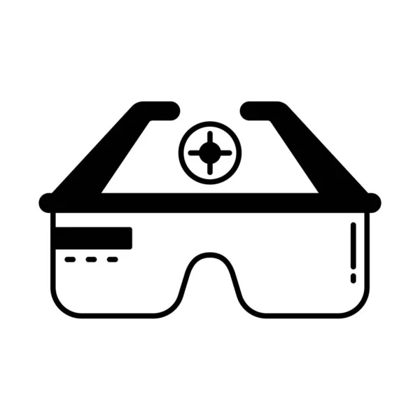 Gafas Realidad Virtual Vector Icon Que Pueden Modificar Editar Fácilmente — Archivo Imágenes Vectoriales