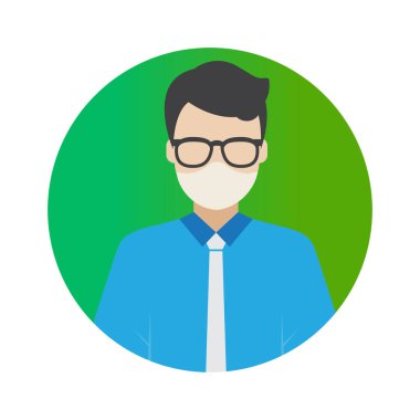 Yüz Maskesi Renk Vektörü simgesi ile Avatar Sekreteri kolaylıkla düzenleyebilir ya da değiştirebilir 