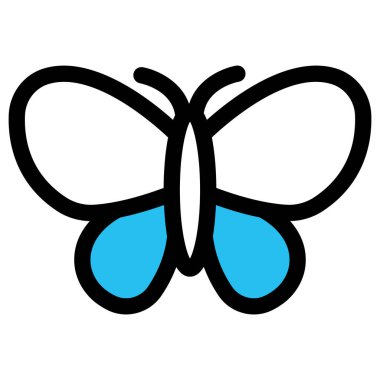  Güzellik, kelebek vektör simgesi Kolayca değiştirebilen veya düzenleyebilen