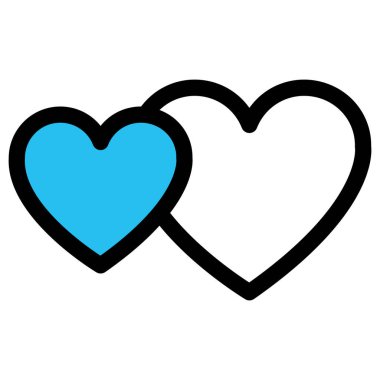  Favori, kalp şekli Kolayca değiştirebilen veya düzenleyebilen vektör simgesi doldur