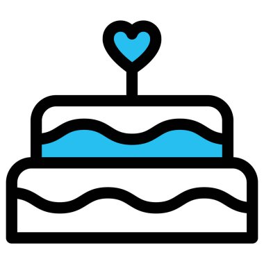  Pastane yemeği, pasta Kolayca düzenleyebilen vektör simgesi doldur