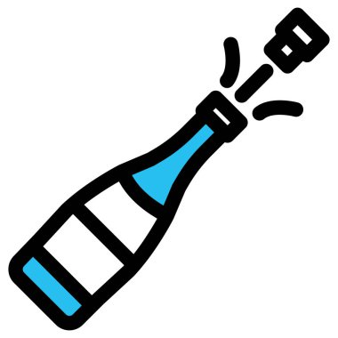  alkol, kutlama Kolayca düzenleyebilen vektör simgesini doldur