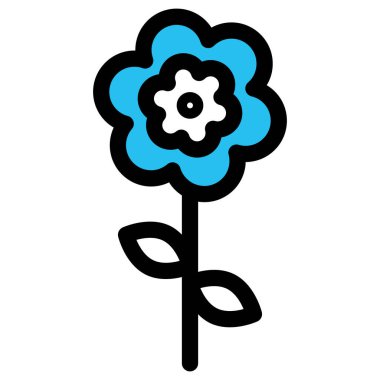 Daisy, papatya çiçeği Kolayca düzenleyebilen vektör simgesini doldur