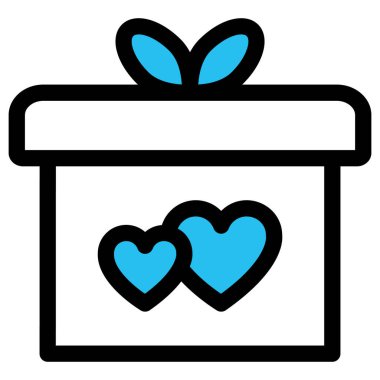  Kutlamalar, hediye kutusu Kolayca düzenleyebilen vektör simgesini doldur