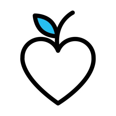  Elma, meyve Doldurma vektör simgesi Kolayca düzenleyebilen