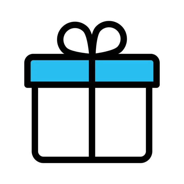 Célébrations Boîte Cadeau Remplissez Icône Vectorielle Qui Peut Facilement Modifier — Image vectorielle
