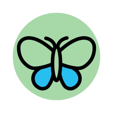  Güzellik, kelebek Kolayca değiştirebilen veya düzenleyebilen arka plan vektör simgesini doldur